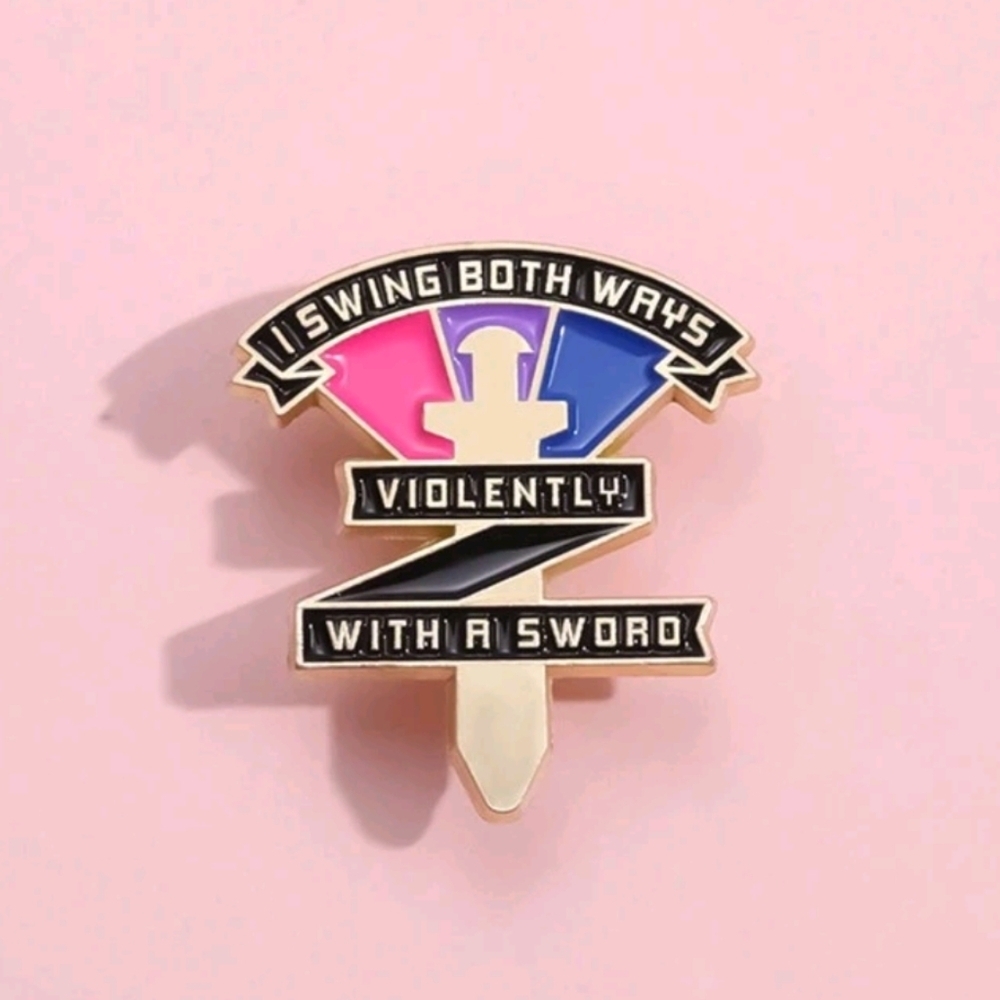 Cute Funny Sarcastic Enamel Pin - Picture 3 of 4